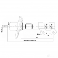 Амортизатор FEBEST W6EL PWF 22110-003FL 1440024258 - Изображение 2