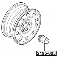 Гайка крепления колеса FEBEST G5 1WPV 1440024250 2185-003 - Изображение 2