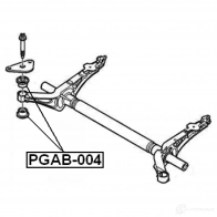 Сайлентблок задней балки FEBEST pgab004 D34K4 34 3828879 4056111066448 - Изображение 2