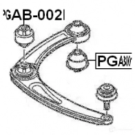 Сайлентблок FEBEST 3828878 KI4D 4 pgab002 4056111046907 - Изображение 2