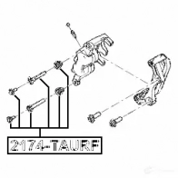Направляющий болт тормозного суппорта FEBEST C O5T2TG 4056111117454 2174taurf 1270599560 - Изображение 2