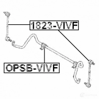 Втулка стабилизатора FEBEST opsbvivf 3828874 4056111119977 T V44W - Изображение 2
