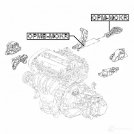 Подушка двигателя, опора FEBEST W7 MCI 1436947174 opmbmokr - Изображение 2