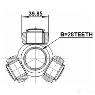 Трипоид приводного вала FEBEST 2116tt9 IOEP M 4056111113876 3824764 - Изображение 2