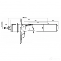 Амортизатор FEBEST O212W XD 1437406966 21110007fkit - Изображение 2