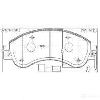 Тормозные колодки, комплект FEBEST ETNQR1 Z 2101tt9f 3824676 4056111090153 - Изображение 2