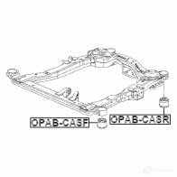 Сайлентблок задней балки FEBEST L 1UMF opabcasf 4056111126913 1424431084 - Изображение 2