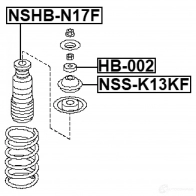 Крепление амортизаторов FEBEST nssk13kf 9JVNMO E 1437407494 - Изображение 2