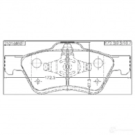 Тормозные колодки, комплект FEBEST 2101mavf 3824672 2FN F5 4056111100661 - Изображение 2