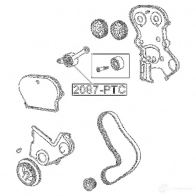 Натяжной ролик ГРМ FEBEST 4056111102061 3824656 B99G KK 2087ptc - Изображение 2