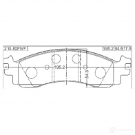 Тормозные колодки, комплект FEBEST 3824666 4056111118857 9DP EEE 2101expivf - Изображение 2