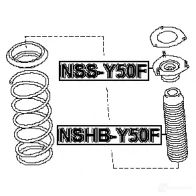 Крепление амортизаторов FEBEST 4ZR JEI 4056111076188 3828839 nssy50f - Изображение 2