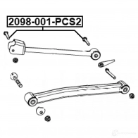 Болты рычага подвески FEBEST CEMH 1 2098001pcs2 1437400907 - Изображение 2