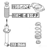 Крепление амортизаторов FEBEST 3828821 60101 O nss024 4056111004761 - Изображение 2