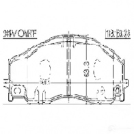 Тормозные колодки, комплект FEBEST 2001voyrtf G0DZ 2 1436946893 - Изображение 2