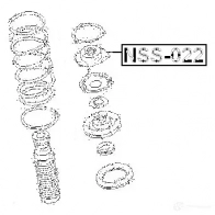 Крепление амортизаторов FEBEST P1JK DM 3828819 4056111001302 nss022 - Изображение 2