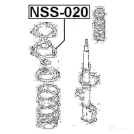 Подвеска, амортизатор FEBEST H 3PXU 1440024566 NSS-020 - Изображение 2