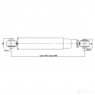 Амортизатор FEBEST 20110-005R 1440024235 UNO O6 - Изображение 2