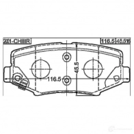 Тормозные колодки, комплект FEBEST DA QL7B 2001chiiir 3824578 4056111111476 - Изображение 2