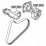 Натяжной ролик приводного ремня FEBEST 4056111103228 1987r55 9 IZIOY 3824570 - Изображение 2