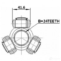 Трипоид приводного вала FEBEST 1916e60 4056111113241 1270598216 YR2 KK - Изображение 2