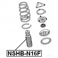 Пыльник амортизатора FEBEST 3828776 nshbn16f UI3SM2 Z 4056111027739 - Изображение 2
