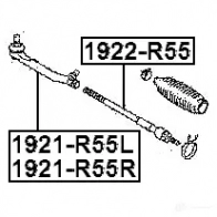 Рулевой наконечник FEBEST 1921r55l 3824532 EZ 8CF 4056111087047 - Изображение 2