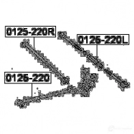 Рычаг FEBEST 2 RH6JO 0125220 4056111010120 3821340 - Изображение 2