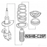 Пыльник амортизатора FEBEST QIGX8 0 3828751 4056111102139 nshbc25f - Изображение 2