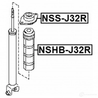 Пыльник амортизатора FEBEST nshbj32r 3828763 A J8JB 4056111072982 - Изображение 2
