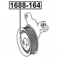 Обводной ролик приводного ремня FEBEST 3824416 6J 1KC5 1688164 4056111094441 - Изображение 2