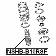 Пыльник амортизатора FEBEST 3828746 4056111027432 nshbb10rsf C8D NXHP - Изображение 2