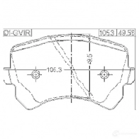 Тормозные колодки, комплект FEBEST 4056111093130 QBR JT 3824419 1701gvir - Изображение 2