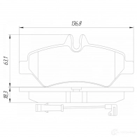 Тормозные колодки, комплект FEBEST LFG2 L 1601906r 1437422599 - Изображение 2