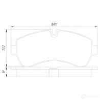Тормозные колодки, комплект FEBEST 1437422528 1601906f J2 5F0 - Изображение 2