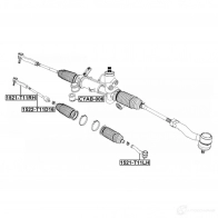 Осевой шарнир, рулевая тяга FEBEST MQ 7G5UQ 1522-T11D16 1440024191 - Изображение 2