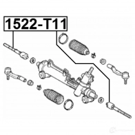 Рулевая тяга FEBEST 1QF 6I72 4056111060743 1415617058 1522t11 - Изображение 2