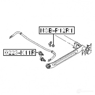 Втулка стабилизатора FEBEST nsbp12r1 U8 PRK 3828700 4056111022413 - Изображение 2