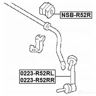 Втулка стабилизатора FEBEST 3828708 4056111109916 nsbr52r SGAN H2 - Изображение 2