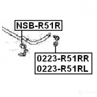 Втулка стабилизатора FEBEST 3828706 nsbr51r J Y2VIA 4056111030760 - Изображение 2