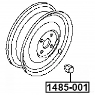 Гайка крепления колеса FEBEST 1485-001 S1K4 Q 1440024187 - Изображение 2