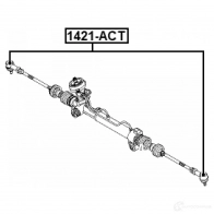 Наконечник поперечной рулевой тяги FEBEST 1421-ACT 1440024183 DVDG 4S - Изображение 2