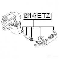 Главный цилиндр сцепления FEBEST 3824254 1281getz 4056111070636 BKGLPH H - Изображение 2