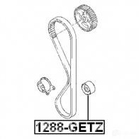 Обводной ролик ремня ГРМ FEBEST 3824297 5S9IVC M 1288getz 4056111074238 - Изображение 2