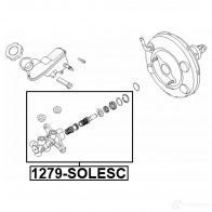 Главный тормозной цилиндр FEBEST 1279-SOLESC 1OX32 D 1440024165 - Изображение 2