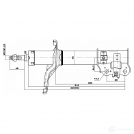 Амортизатор FEBEST TWZF F0J 1437406651 12666482fl - Изображение 2