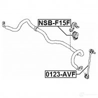 Втулка стабилизатора FEBEST 4056111081557 nsbf15f V57M O4 3828666 - Изображение 2