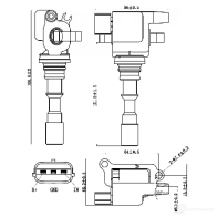Катушка зажигания FEBEST V6SME J 12640-010 1440024159 - Изображение 2