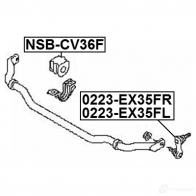 Втулка стабилизатора FEBEST Y8A 6Q 4056111079653 3828656 nsbcv36f - Изображение 2
