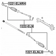 Наконечник поперечной рулевой тяги FEBEST H 4RGP 1221-ELNRH 1440024140 - Изображение 2